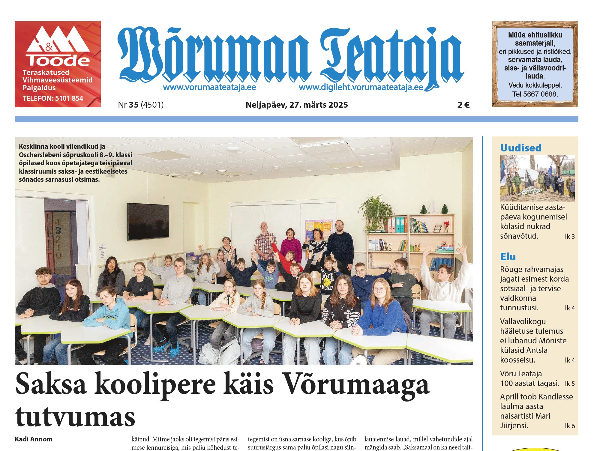 27. märtsi digileht 2025